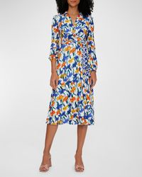 Diane von Furstenberg - Phoenix Reversible A-line Midi Wrap Dress - Lyst