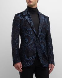 Etro - Jacquard Tuxedo Jacket - Lyst