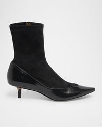 Jacquemus - Les Bottines Tourni Leather-Suede Pumps - Lyst
