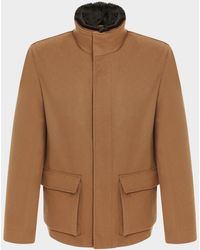 Gorski - Apos;S Loro Piana Wool Jacket With Detachable Merino Shearling Lamb Collar - Lyst