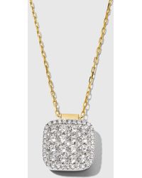 Frederic Sage - Large Firenze Ii Diamond Cushion Pendant Necklace - Lyst