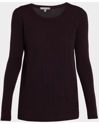 Neiman Marcus - Cashmere Basic Crewneck Top - Lyst
