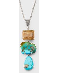 Stephen Dweck - Hair Rutilated Quartz, And Champagne Diamond Pendant Necklace - Lyst