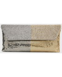 Whiting & Davis - Duet Two-Tone Crystal Clutch Bag - Lyst