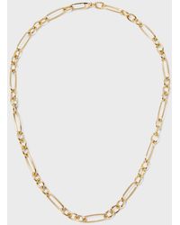 Roberto Coin - Alternating Long And Short Oval Link Chain Necklace, 18"L - Lyst