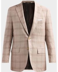 Kiton - Apos;S Windowpane Plaid Single-Breasted Sport Coat - Lyst