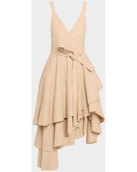 Co. - Asymmetric Tiered Ruffle Midi Tank Dress - Lyst