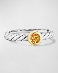 David Yurman - Cable Flex Ring With Gemstone - Lyst