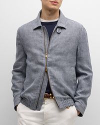 Brunello Cucinelli - Prince Of Wales Exclusive Bomber Jacket - Lyst