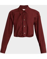 A.L.C. - Leo Gathered Button-Front Top - Lyst