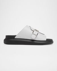 McQueen - Apos;S Rubber Overlapping-Upper Buckle Sandals - Lyst