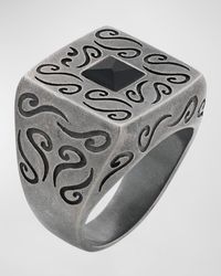 Marco Dal Maso - Ara Square Engraved Ring - Lyst