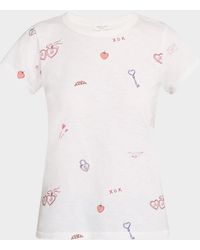Rag & Bone - All-Over Valentines Graphic Tee - Lyst