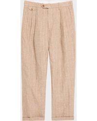 Jonathan Simkhai - Apos;S Jacob Striped Linen Pleated Pants - Lyst