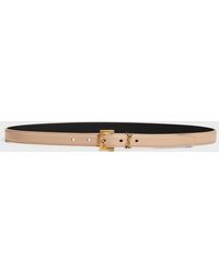 Saint Laurent - Monogram Lacquer Leather Belt - Lyst