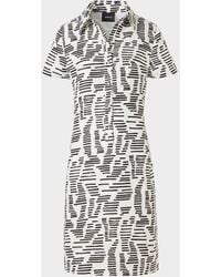 Akris - Dance Movements Linen Toile Polo Dress - Lyst