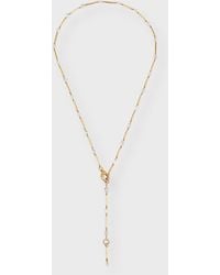 64 Facets - 18k Yellow Gold Ethereal Diamond And Gold Bar Necklace - Lyst