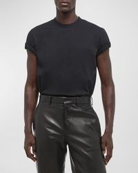 Helmut Lang - Logo-Back Short-Sleeve Heavy Cotton T-Shirt - Lyst
