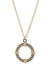 Armenta - Old World Diamond Open Pendant Necklace W/ Crivelli - Lyst