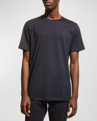 Theory - Precise Luxe Cotton Short-Sleeve Tee - Lyst