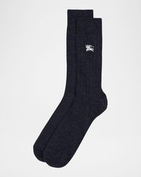 Burberry - Embroidered Ekd Crew Socks - Lyst