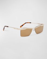 Off-White c/o Virgil Abloh - Rimini Metal Rectangle Sunglasses - Lyst