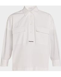 Brunello Cucinelli - Monili-Trim Matte Poplin Button-Down Shirt - Lyst