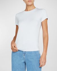 L'Agence - Ressi Short-Sleeve Tee - Lyst