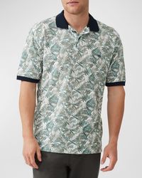 Rodd & Gunn - Arundeale Cotton Leaf-Print Polo Shirt - Lyst