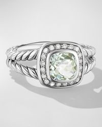 David Yurman - Petite Albion Ring With Gemstone And Diamonds - Lyst