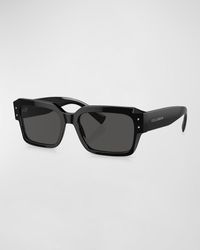 Dolce & Gabbana - Dg4460 Acetate Rectangle Sunglasses - Lyst
