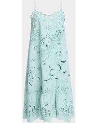 Sea - Iyla Embroidered Slip Dress - Lyst