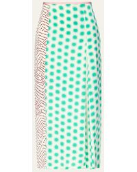 Diane von Furstenberg - X Henry Zankov Chrystie Dotted Straight Midi Skirt - Lyst