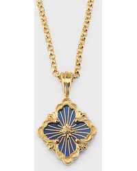 Buccellati - Opera Tulle Pendant Necklace In Blue And 18k Yellow Gold, - Lyst