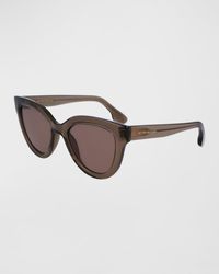 Victoria Beckham - Monochrome Acetate Cat-Eye Sunglasses - Lyst