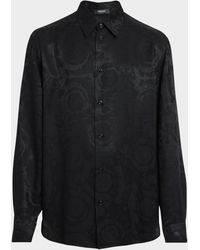Versace - Apos;S Barocco Jacquard Dress Shirt - Lyst