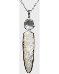 Stephen Dweck - Crystal Quartz With Mother-of-pearl Pendant Necklace - Lyst