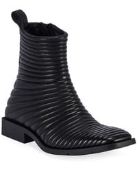 Balenciaga Men's Biker Bootie - Black
