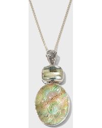 Stephen Dweck - Hand-Carved Natural Quartz And Faceted Amethyst Pendant Necklace - Lyst