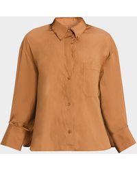 Twp - J. D. Cropped Button-Front Shirt - Lyst