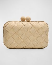 Poolside - The Island Woven Clutch Bag - Lyst