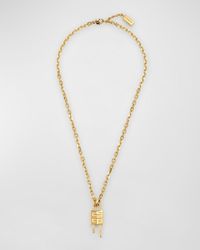 Givenchy - Golden 4G Mini Lock Necklace - Lyst