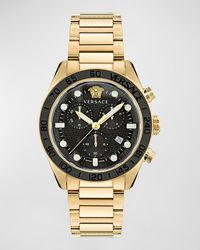 Versace - Greca Dome Ip Bracelet Watch, 43Mm - Lyst