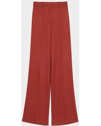 Adam Lippes - Wyatt Stretch Canvas Wide-Leg Pants - Lyst