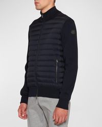 Moncler - Hybrid Down Knit Sweater - Lyst