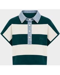 SER.O.YA - Corsa Striped Cotton Top - Lyst