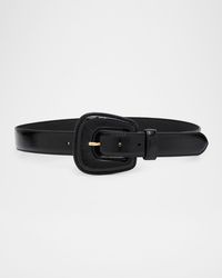 Veronica Beard - Elsy Leather-Buckle Belt - Lyst