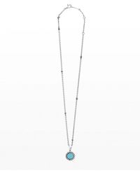 Lagos - Maya 16mm Round Inlay Pendant Necklace, Blue - Lyst