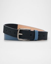 Giorgio Armani - Suede And Leather Reversible Belt - Lyst