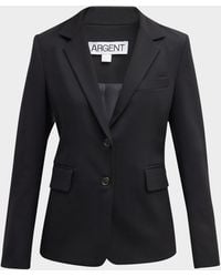 Argent - Copain Single-Breasted Seasonless Wool Blazer - Lyst